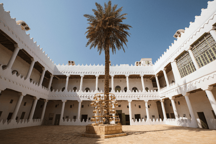 Vue sur la cour centrale du palais Murabba © Saudi Tourism Authority