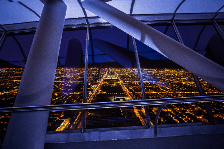 Vue panoramique depuis le Sky Bridge de Riyad © Saudi Tourism Authority