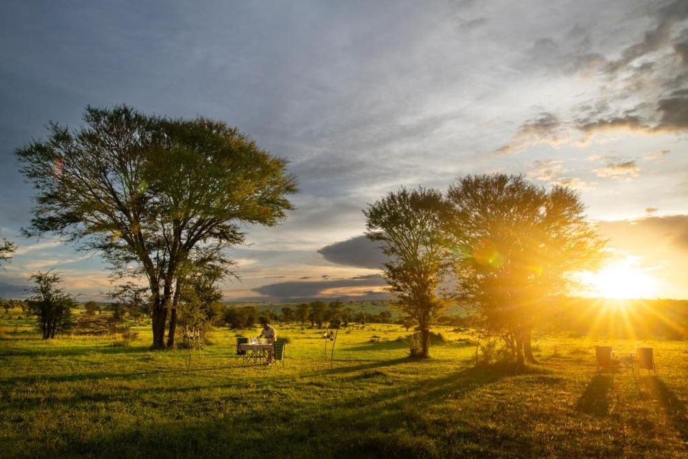 Campamento del río Serengeti