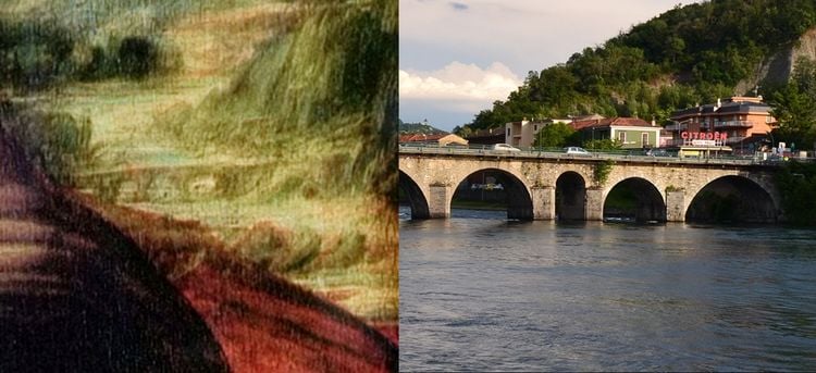 On voit bien sur ce montage la correspondance du pont et sa représentation dans le tableau