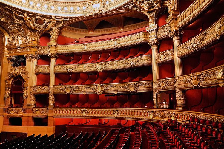 Les gradins de l'Opéra Garnier