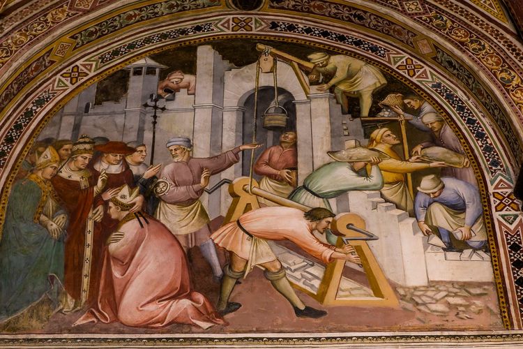 Les fresques du musée racontent la vie de la cité