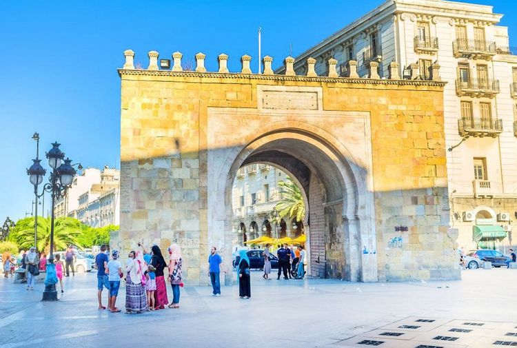 Bab El Bhar, "la porte de la mer" à Tunis