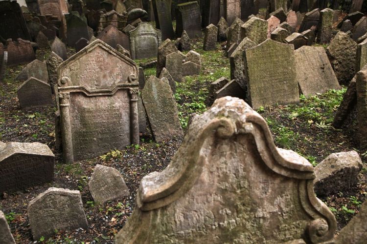 Les tombes abandonnées du cimetière de Prague. © Vladimir Wrangel / Shutterstock