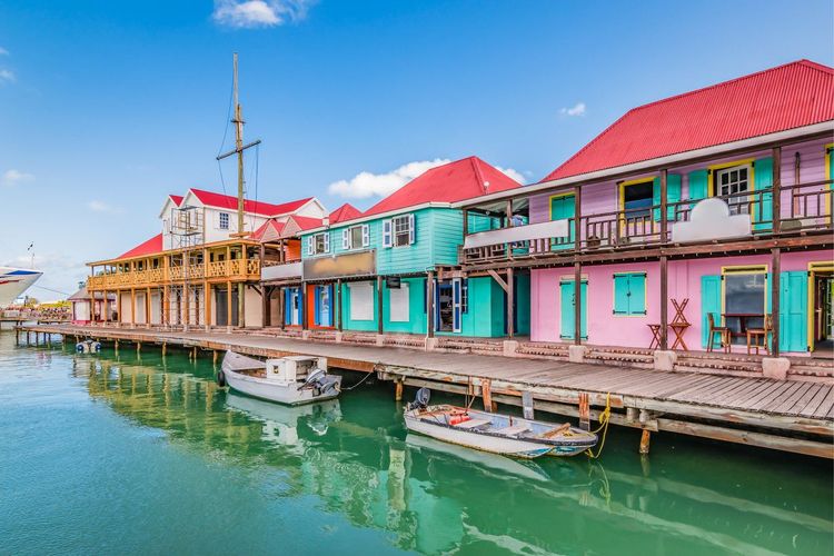 The capital St John's in Antigua