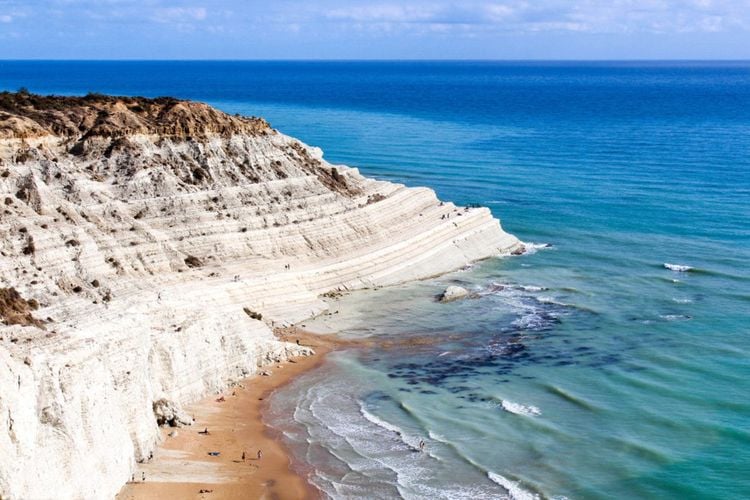 a Scala dei Turchi, formation rocheuse en Sicile. - MisterStock / Shutterstock