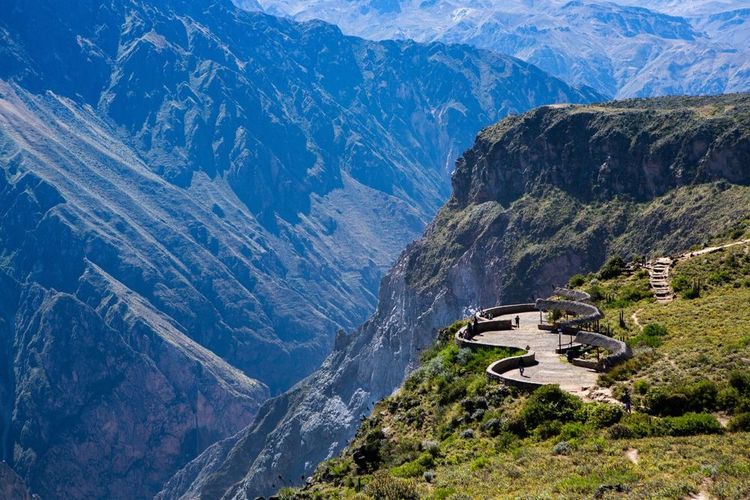 Un punto di vista nel Canyon del Colca