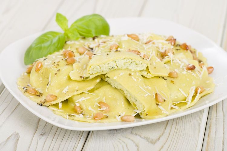 Des raviolis ricotta basilic