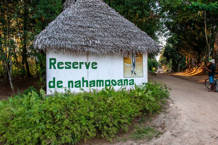 Entrée de la réserve de Nahampoana