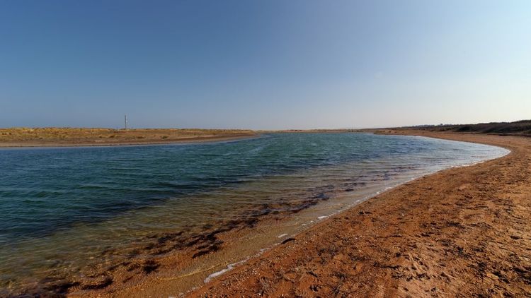 Estuaire de l'Orne sur la côte normande