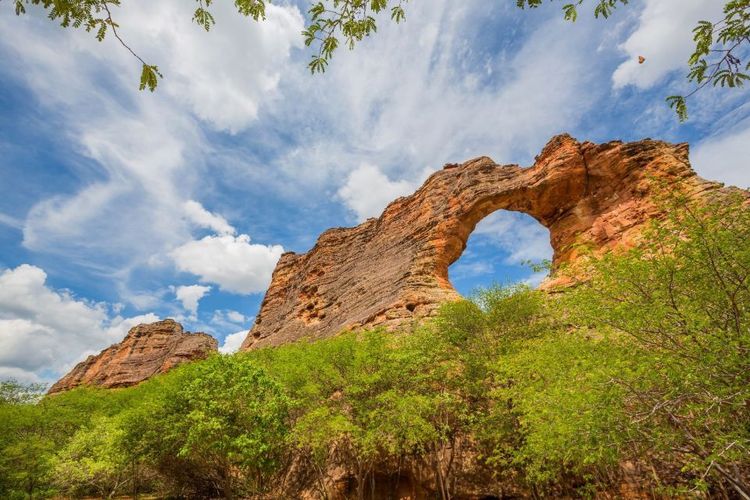 Formations de grès dans le parc national de Serra da Capivara, Brésil © OT Brésil