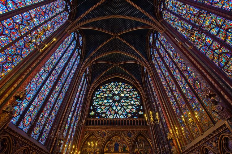 La Sainte-Chapelle à Paris, France