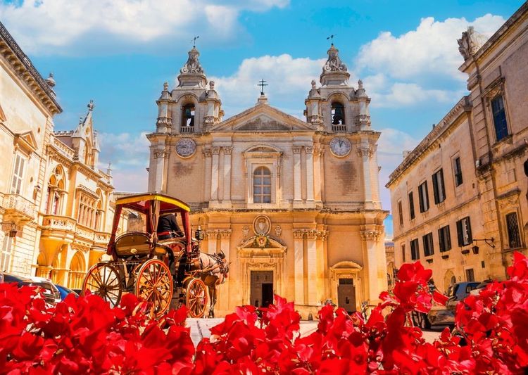 La cathédrale Saint Paul à Mdina, Malte