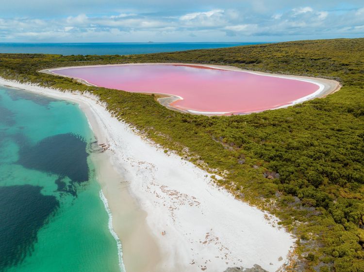 Lake Hillier sur Middle Island