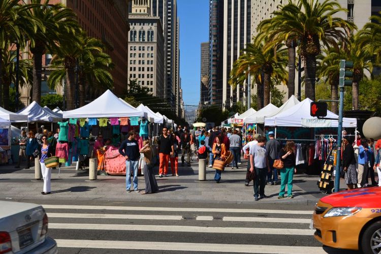 Le Ferry Plaza Farmers' Market à San Fransisco, USA