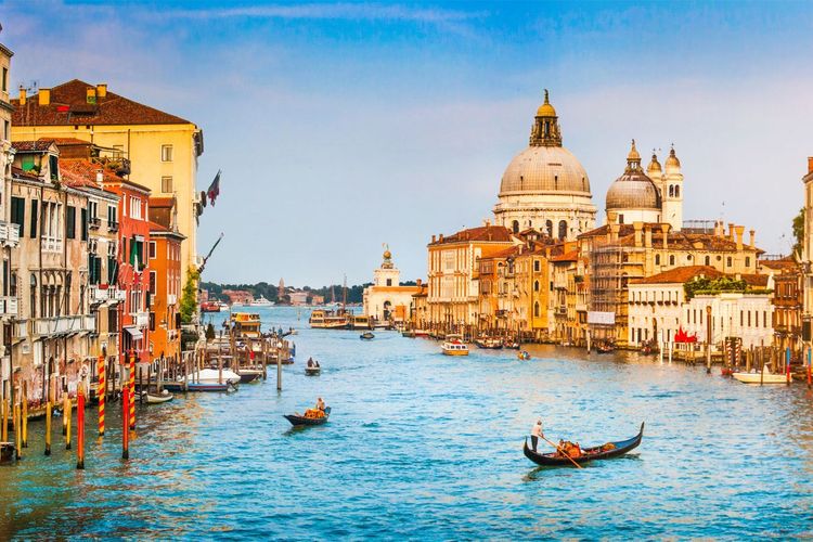 Vue sur le Grand Canal de Venise, Italie