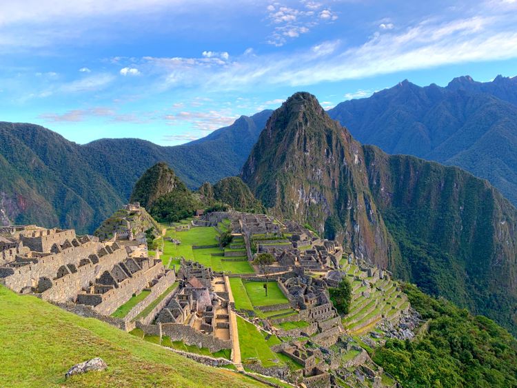 Vista aerea di Machu Picchu