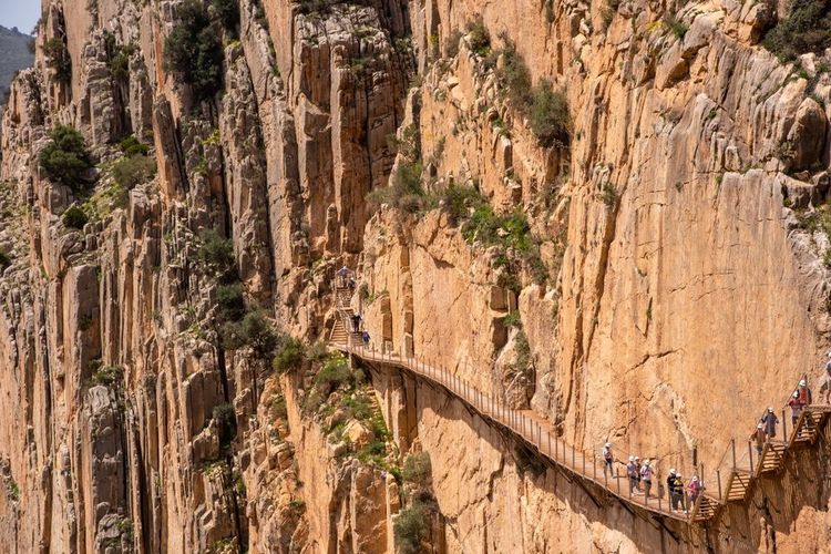 Le sentier Caminito del Rey près de Malaga, en Espagne