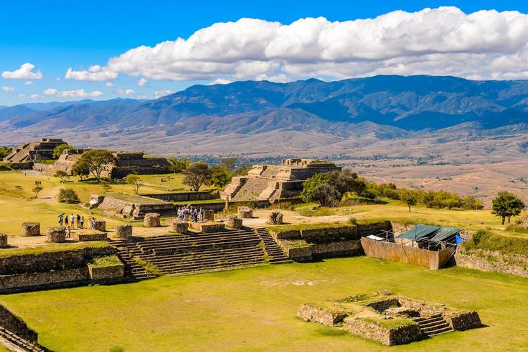 Le site archéologique précolombien de Monte Alban, Mexique