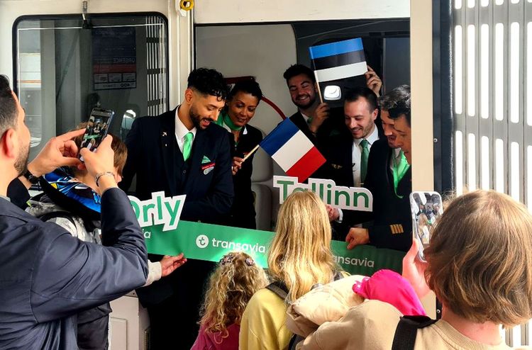 Le vol Transavia inaugural entre Paris-Orly et Tallin en Estonie 
