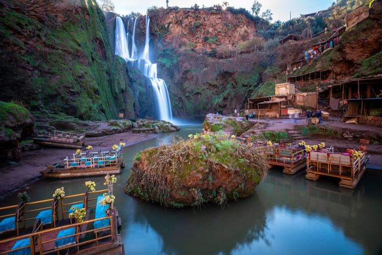 Les cascades d'Ouzoud au Maroc
