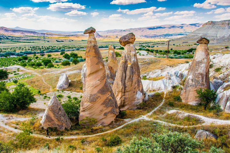 Les cheminées de fées dans le parc naturel de Göreme, Turquie
