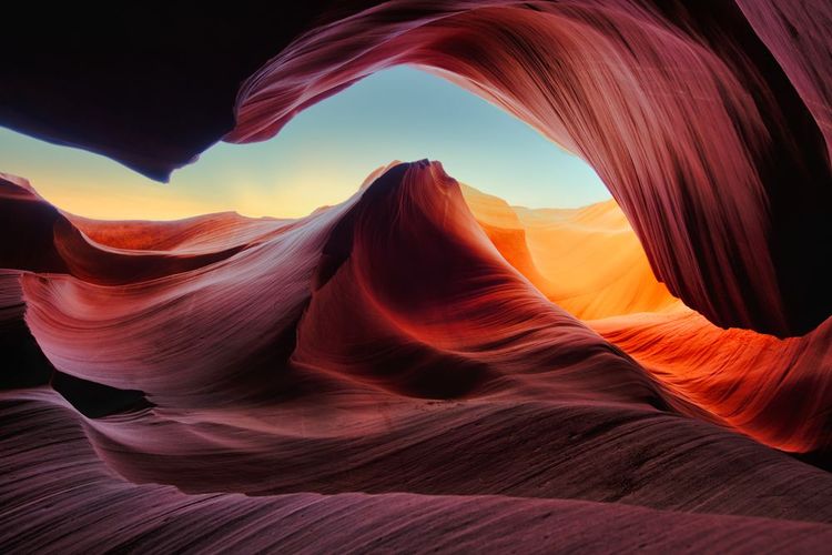 Les formations rocheuses d'Antelope Canyon
