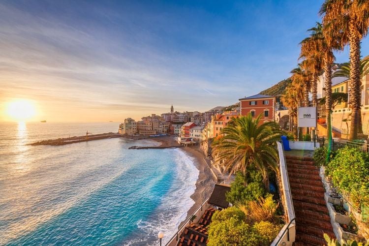 Maa Beach à Bogliasco, Gênes, Italie