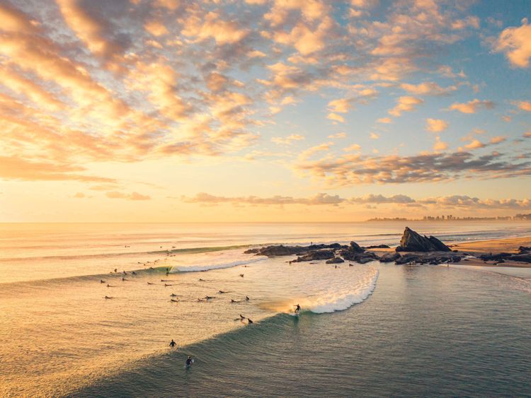 Plage de Currumbin sur la Gold Coast
