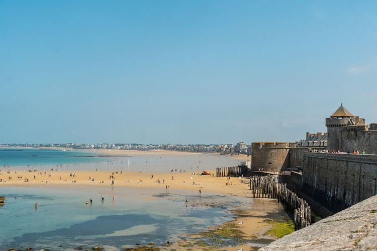 Plage du Sillon à Saint-Malo
