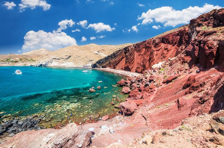 Plage rouge de Santorin