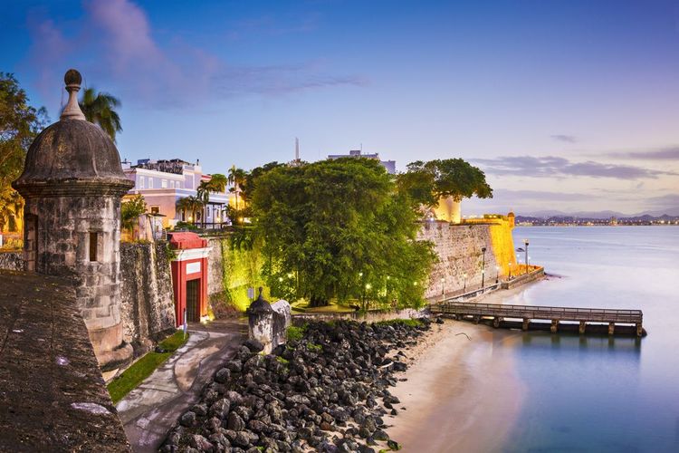 San Juan, la côte de Porto Rico au Paseo de la Princesa