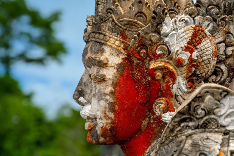 Statue de pierre du temple de Pura Lempuyang, Bali, Indonésie