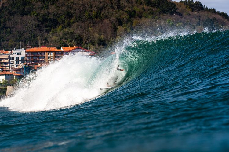 tube, surf, mer, Espagne, Pays basque