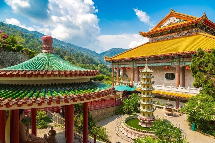 Temple de Kek Lok Si à Georgetown, sur l'île de Penang, Malaisie