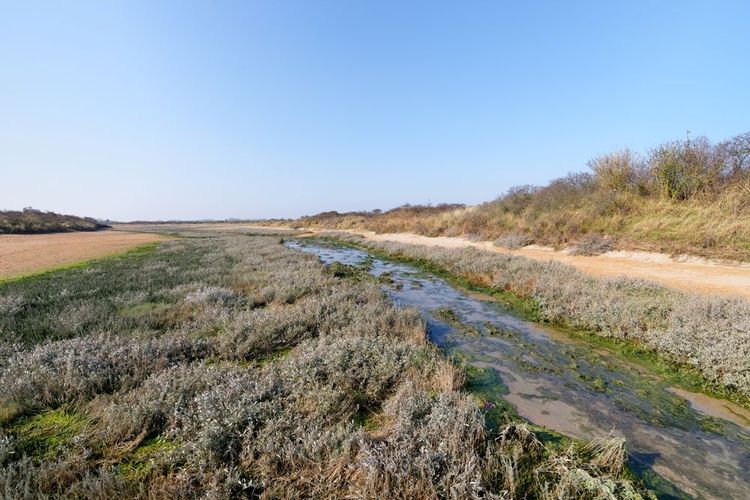 Un sentier côtier le long de la lagune