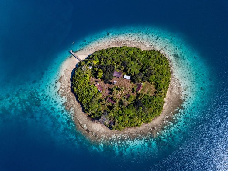 Une île dans le royaume de Tonga 
