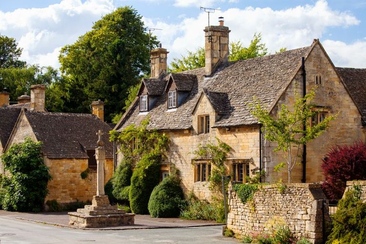 Une maison typique de Stanton, dans le comté de Gloucestershire