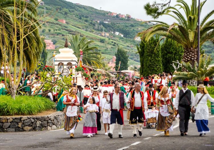 Un pellegrinaggio a La Orotava, Tenerife, Isole Canarie