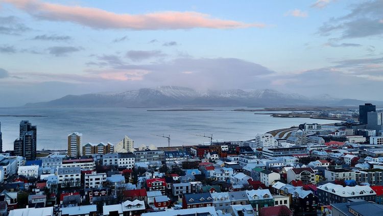 Vue sur Reykjavik depuis le sommet de la cathédrale