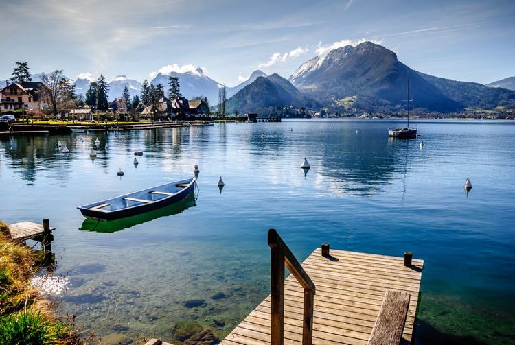 Vue sur le lac d'Annecy depuis Talloires