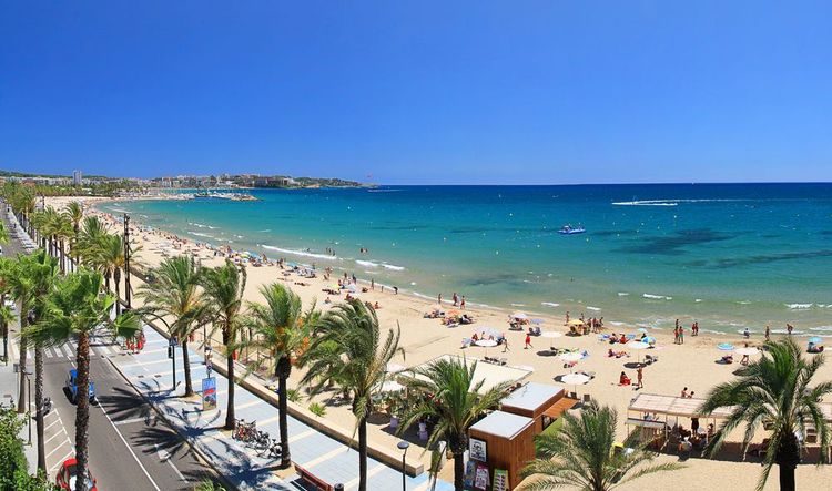 View of a Barcelona beach