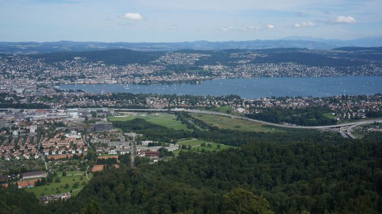 La vue sur Zurich depuis la montagne d'Uetilberg © Marie Hetano / Shutterstock