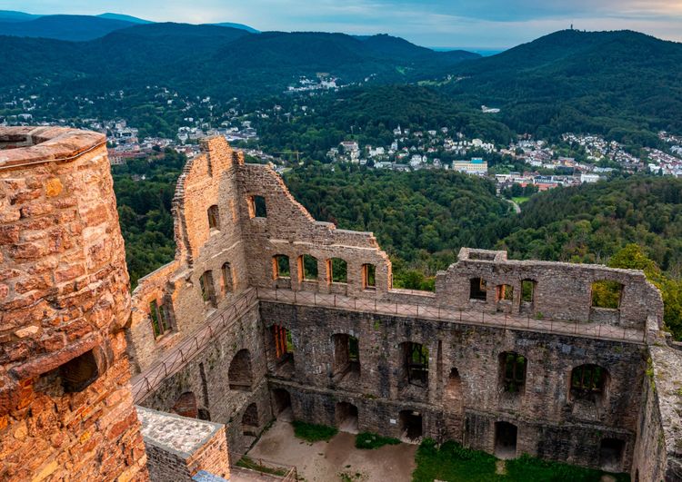 Vue depuis le château de Hohenbaden