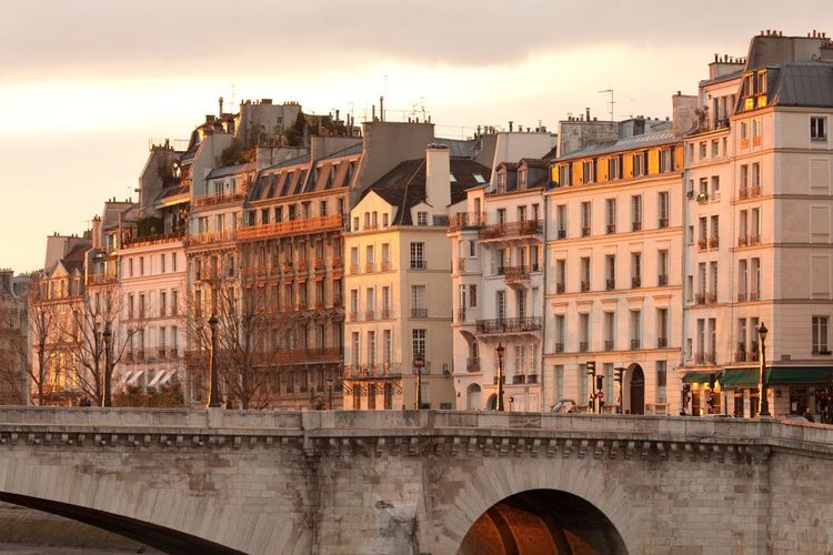Les façades des immeubles de l'île Saint-Louis.