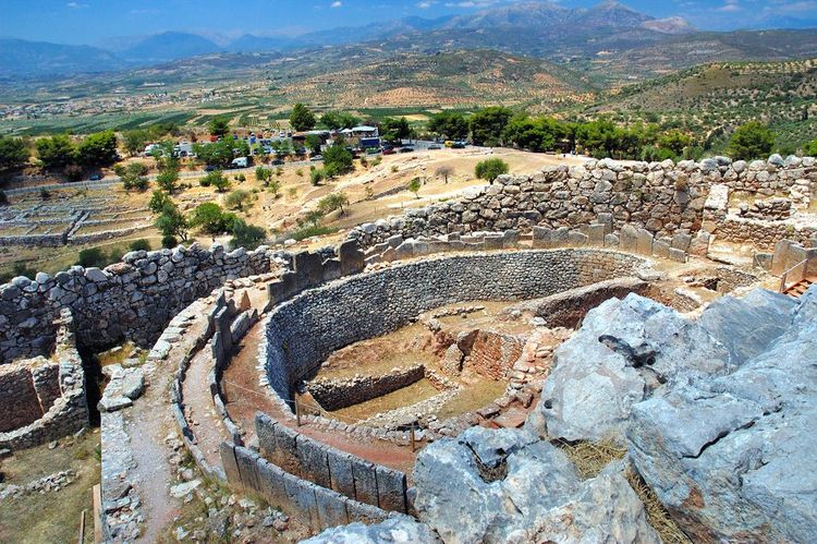 Mycenae , un site archéologique du Péloponnèse, Grèce