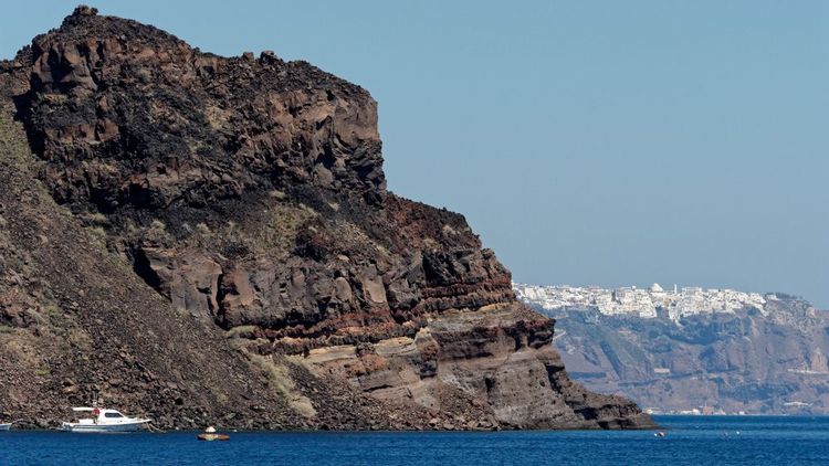 Thirassia cliffs