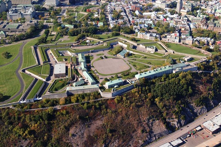 Vue aérienne de la Citadelle, Québec