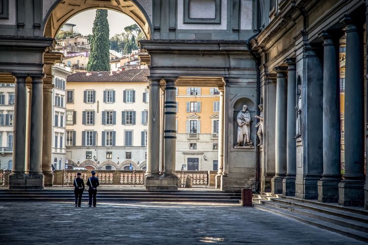 Vista desde la Galería de los Uffizi