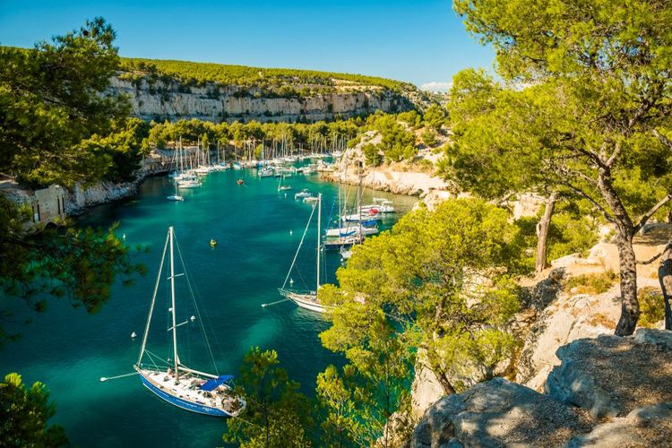 The Port-Miou calanque is one of the best-known in Cassis
